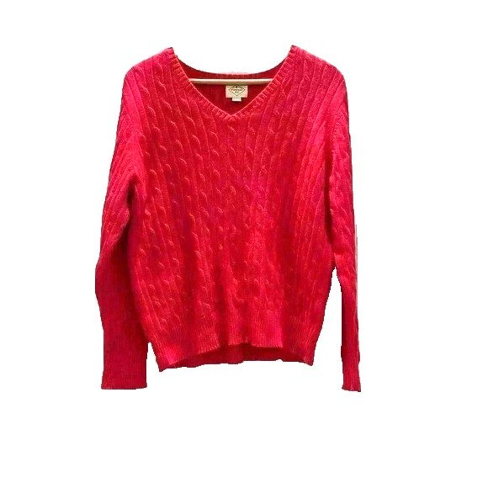 St Johns Bay Womens Pink Knit Sweater Size PXL